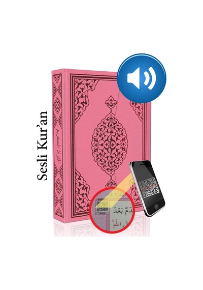 Sesli Bilgisayar Hatlı Pembe Renk Kuranı Kerim - Rahle Boy