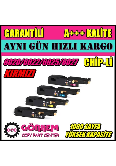 Xerox Workcentre 6025 Uyumlu Toner Kırmızı