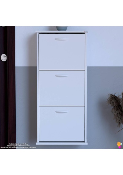 Eliusta Soren 3 Düşer Kapaklı 52 Cm Beyaz Ayakkabılık 52x114x26 Cm Asma 6 Bölmeli Ayakkabılık Beyaz Eliusta Soren 3 Düşer Kapaklı 52 Cm Beyaz Ayakkabılık 52x114x26 Cm Asma 6 Bölmeli Ayakkabılık Beyaz