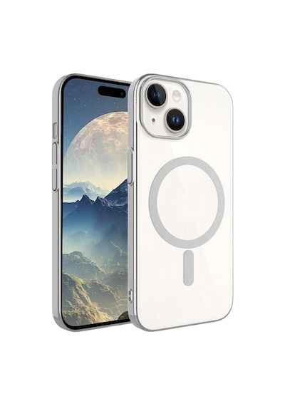 Apple Uyumlu  iPhone 15 Kılıf Zore Wireless Şarj Özellikli Pixel M-safe Kapak