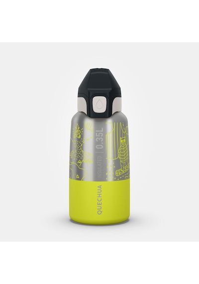 Quechua Çocuk Outdoor Paslanmaz Çelik Termos - 0,35 L - Sarı Sarı
