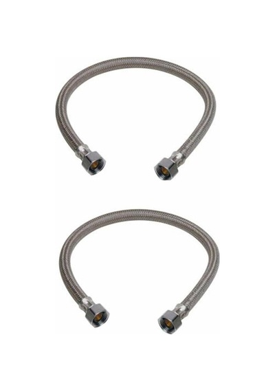 3/8-1/2 30 Cm Bağlantı Flexi Siyah