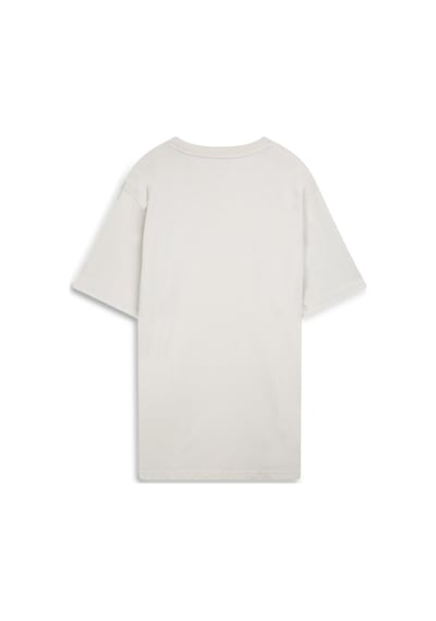 LTB Silver Logo Baskılı Regular Bej T-shırt Gri