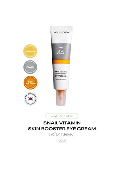 Salyangoz Özü C Vitamin Aydınlatıcı Göz Kremi Wati For Skin Snail Vitamin Eye Cream 30 Ml