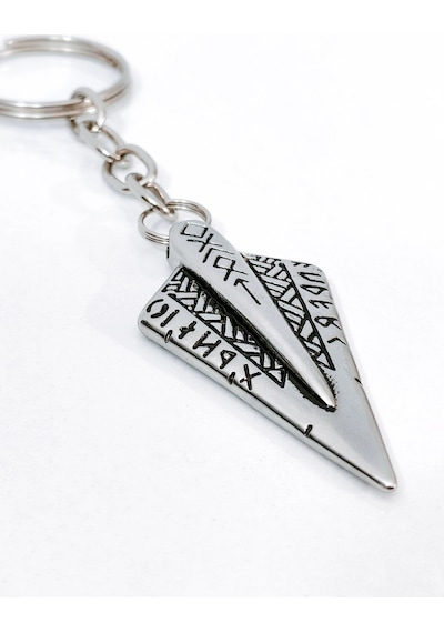 Rünik İşlemeli Viking Ok Ucu Temalı Antik Gümüş Renk Metal Anahtarlık - Savaşçı & Mistik Özel Tasarı Çok Renkli Rünik İşlemeli Viking Ok Ucu Temalı Antik Gümüş Renk Metal Anahtarlık - Savaşçı & Mistik Özel Tasarı Çok Renkli