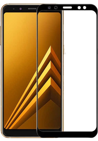 Galaxy J6 Plus Zore Kenarları Kırılmaya Dayanıklı Cam Ekran Koruyucu
