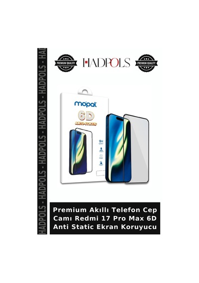 Premium Akıllı Telefon Cep Camı Redmi 17 Pro Max 6d Anti Static Ekran Koruyucu