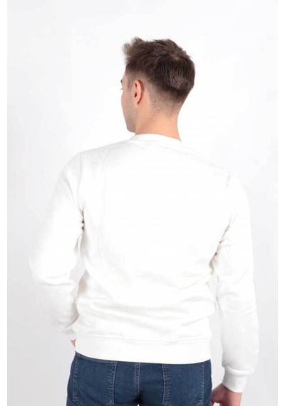 Cazador Erkek Sweatshirt Ekru 5226 25ke90000080 E90011 Ekru