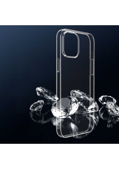 Apple Uyumlu iPhone 13 Kılıf Droga Full Şeffaf Sararmaz Ince Pc Renksiz