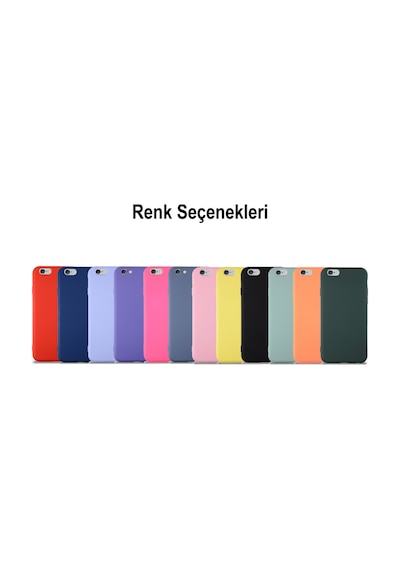 Apple Uyumlu iPhone 6S Kapak İçi Kadife Kamera Korumalı Lansman Silikon Kılıf