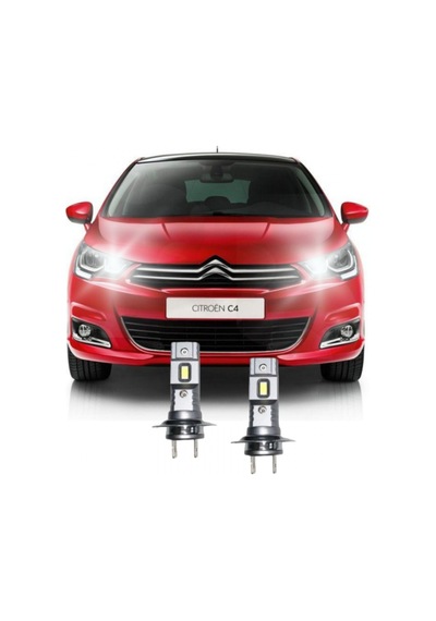 Megamarket06 Cıtroen C4 2015-2017 Led Uzun Far Ampulü H7 Mini Led 2'li Set