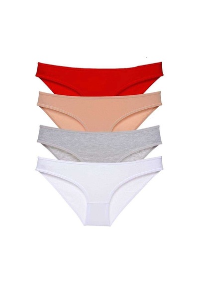 4 Adet Süper Eko Set Likralı Kadın Slip Külot 531 Beden: Xl Standart