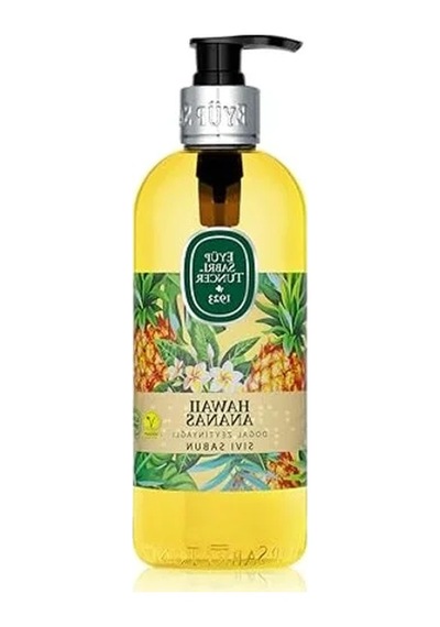 500 Ml Ananas Aromalı Zeytinyağlı Sıvı Sabun, Doğal Ve Ferah