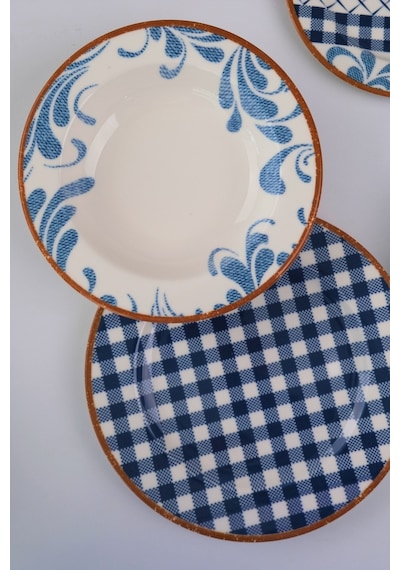 Tabak Evi Porselen Lindy Yemek Takımı 6 Kişilik 24 Parça Bns24ykprs1216 Çok Renkli