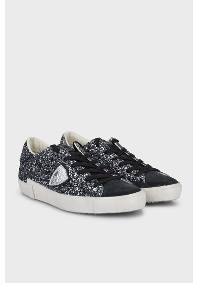 Philippe Model Logolu Simli Sneaker Ayakkabı Kadın Ayakkabı Prldgg11 Siyah