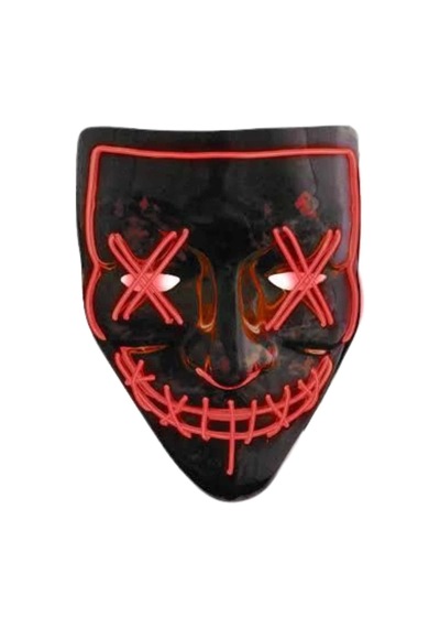 Hallowen Parti Maskesi Neon Led Işıklı Maske 3 Modlu Cadılar Bayramı Maskesi Krgltgs1h33agz3bxx7 Çok Renkli