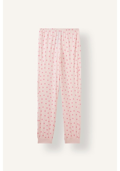 Defacto Baskılı Uzun Kollu Üst Lastikli Paça Alt 2li Pijama Takımı Kız Çocuk I3895a826aupn645 Pembe-pn645