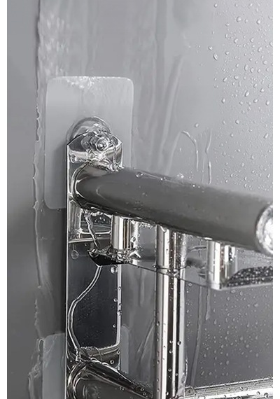 Thentech Güçlü Yakışkanlı Tablo Çerçeve Askılığı Banyo Lif Askılığı Güçlü Yapışkan Suya Dayanıklı Şeffaf Beyaz