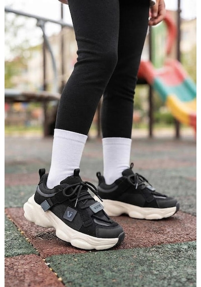 Vicco Ceni Siyah Anatomik Rahat Sneaker Kız Çocuk Ayakkabı 346.f26k.125