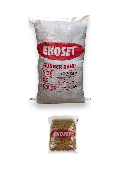 Ekoset Büyük Boy İnce Paket Lastiği 100 MM 12KG