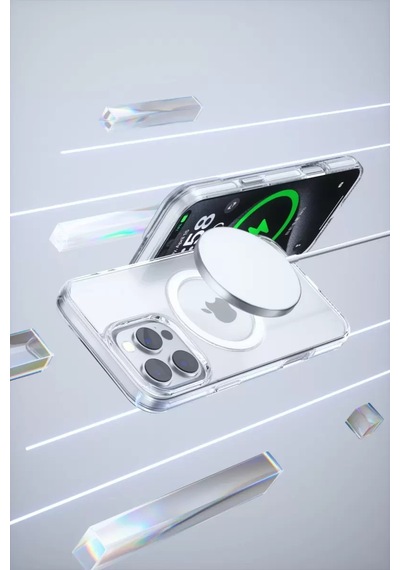Apple iPhone Uyumlu 16 Pro Max Gleam Pc Sert Magsafe Kılıf - Şeffaf Bzsxx00 1