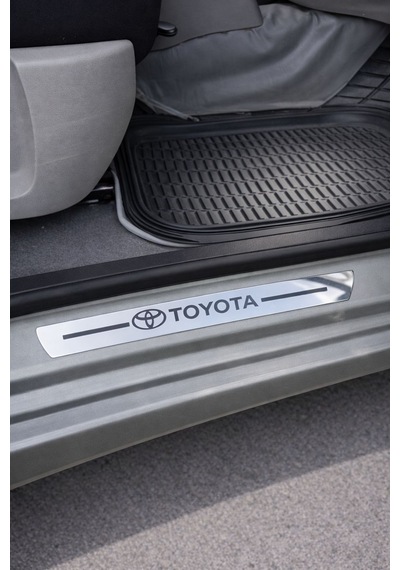 Toyota Nikelaj Krom Plastik 4 Parça Kapı Eşik Seti