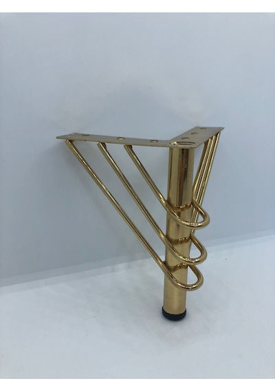 Metal, 12 Cm Gold Kaplama , Koltuk,baza Mobilya Ayağı 4 Adet