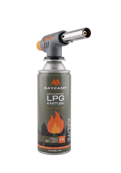Bc-elt1300 Pürmüz Seti Lpg Kartuşu Ve Pürmüz Başlığı Gri