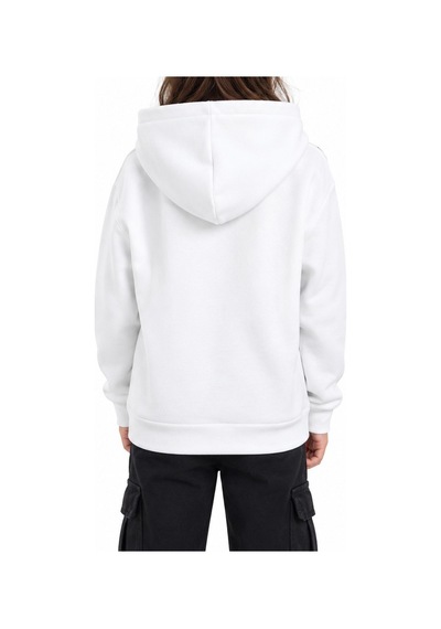 TOMMYLIFE Tommy Life Çocuk Garson Kapüşonlu Beyaz Sweatshirt 11309