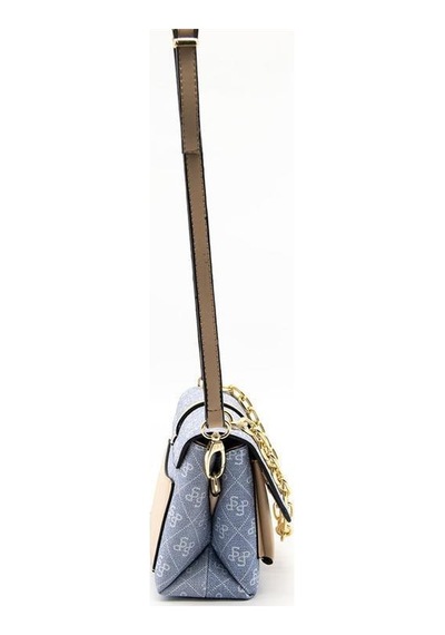 Silver Polo Sp1148 Kadın Çapraz Çanta Monogram Mavi-ten