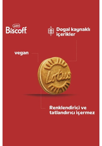 Bıscoff Sandwıch Bıscoff Cream Sürülebilir Kremalı Bisküvi - 150 Gr X 5 Adet