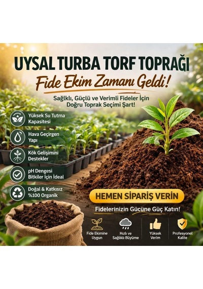 10 Lt Bitki Toprağı, Fideleme, Saksı Toprağı İç Dış Mekan Toprak Torf