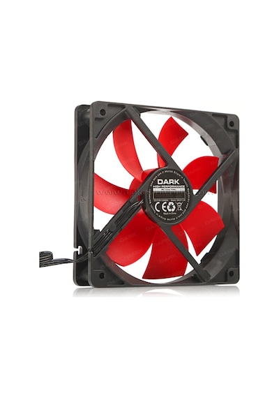 Dark 120Mm Kırmızı Kanatlı Kasa Fanı Dkccf123R