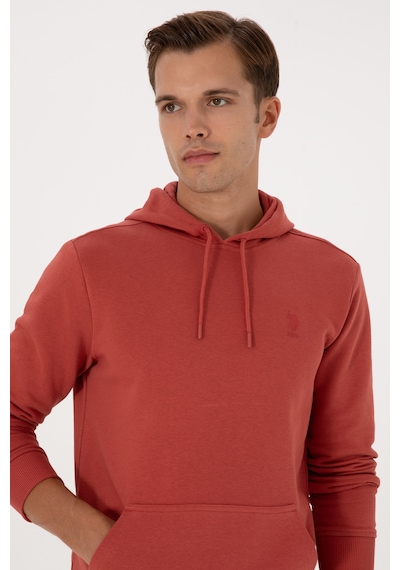 U.S. Polo Assn. Erkek Gül Kurusu Basic Sweatshirt 50313720-VR026