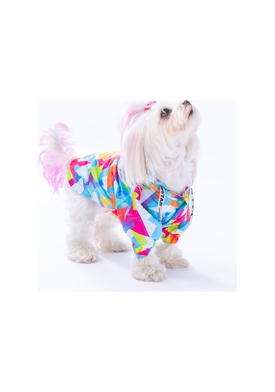 Pawstar Mosaic Polarlı Köpek Montu Köpek Yağmurluk