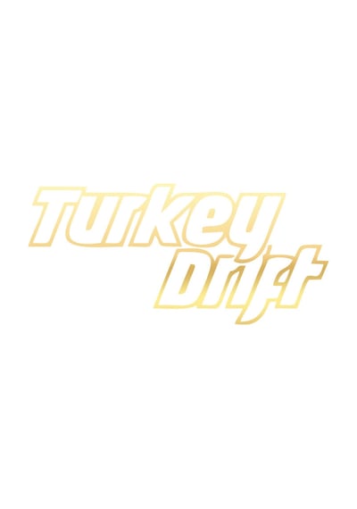 Turkey Drift Araba Sticker 17x17 Cm Gold