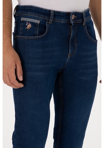 U.S. Polo Assn. Erkek Koyu Mavi Slim Fit Jean Pantolon 50316552-DN0023