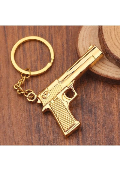 Herşey Nota 14 Lü Tabanca Gold Altın Kaliteli Anahtarlık