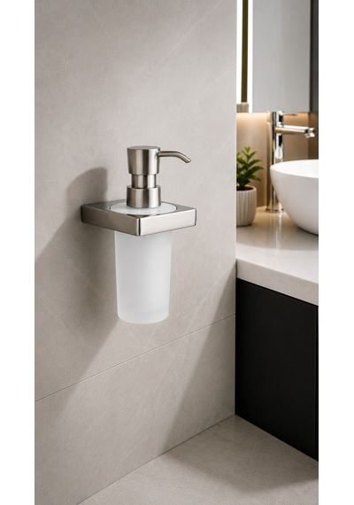 Flat Sıvı Sabunluk Saten Füme Ba1019 006 Bbn-c1 Gri