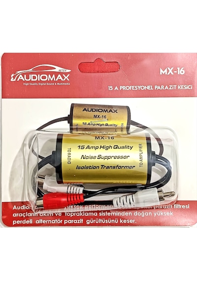 Audiomax Mx-16 Oto Amfi Parazit Kesici Parazit Önleyici