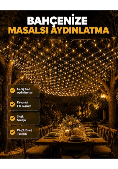 Lexroo Led File Işık Dekoratif Ağ Led Aydınlatma İç Mekan Balkon