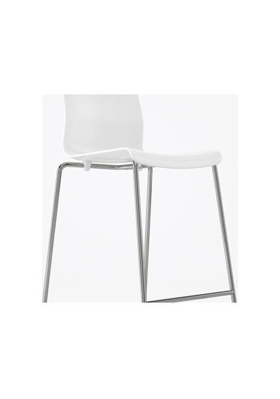 Ikea Glenn Bar Sandalyesi, Beyaz-krom Kaplama, 66 Cm