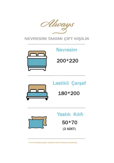 Lastikli Çarşaflı Çift Kişilik Çift Taraflı Nevresim Takımı Pıtırcık Çok Renkli