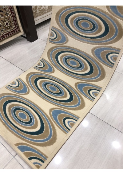 Saray Halı Vizyon 11169 Rm 80X150 Krem Mavi Küçük Ölçü Halı !