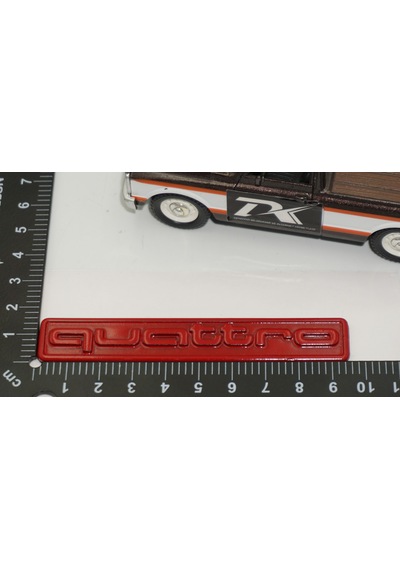 Dk Tuning Quattro Kırmızı Bagaj Logo Amblem Audi İle Uyumlu Bagaj Arma
