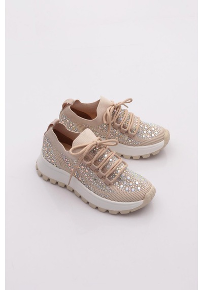 Dgn 301 Kadin Sneaker Ayakkabi Bej