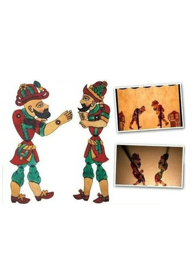 Hacivat Karagöz Gölge Oyunu Seti "