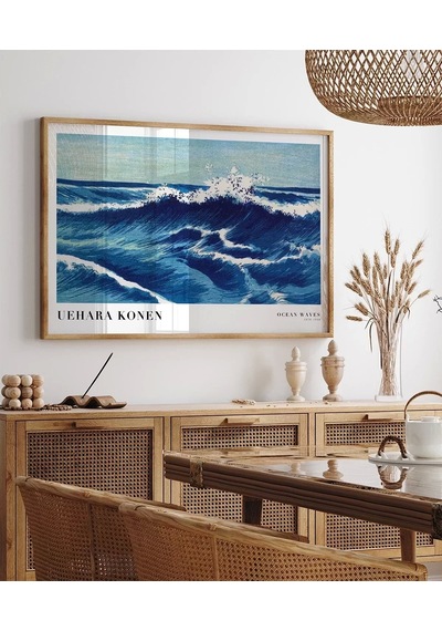 Çerçevesiz Poster Uehara Konen Okyanus Dalgaları