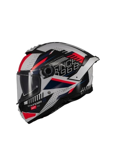 Mt Helmets Mt Thunder 4 Sv Luminence A7 Motosiklet Kaskı Siyah Gri Kırmızı