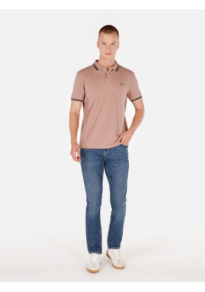 Colin's Colins Pembe Erkek Polo Kısa Kol Erkek Polo Yaka Tişört Pembe